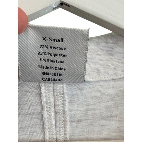 VARLEY Augusta Zip Through Cardigan Crew Neck Raglan Sleeve Oversized XS Gray - Picture 8 of 11